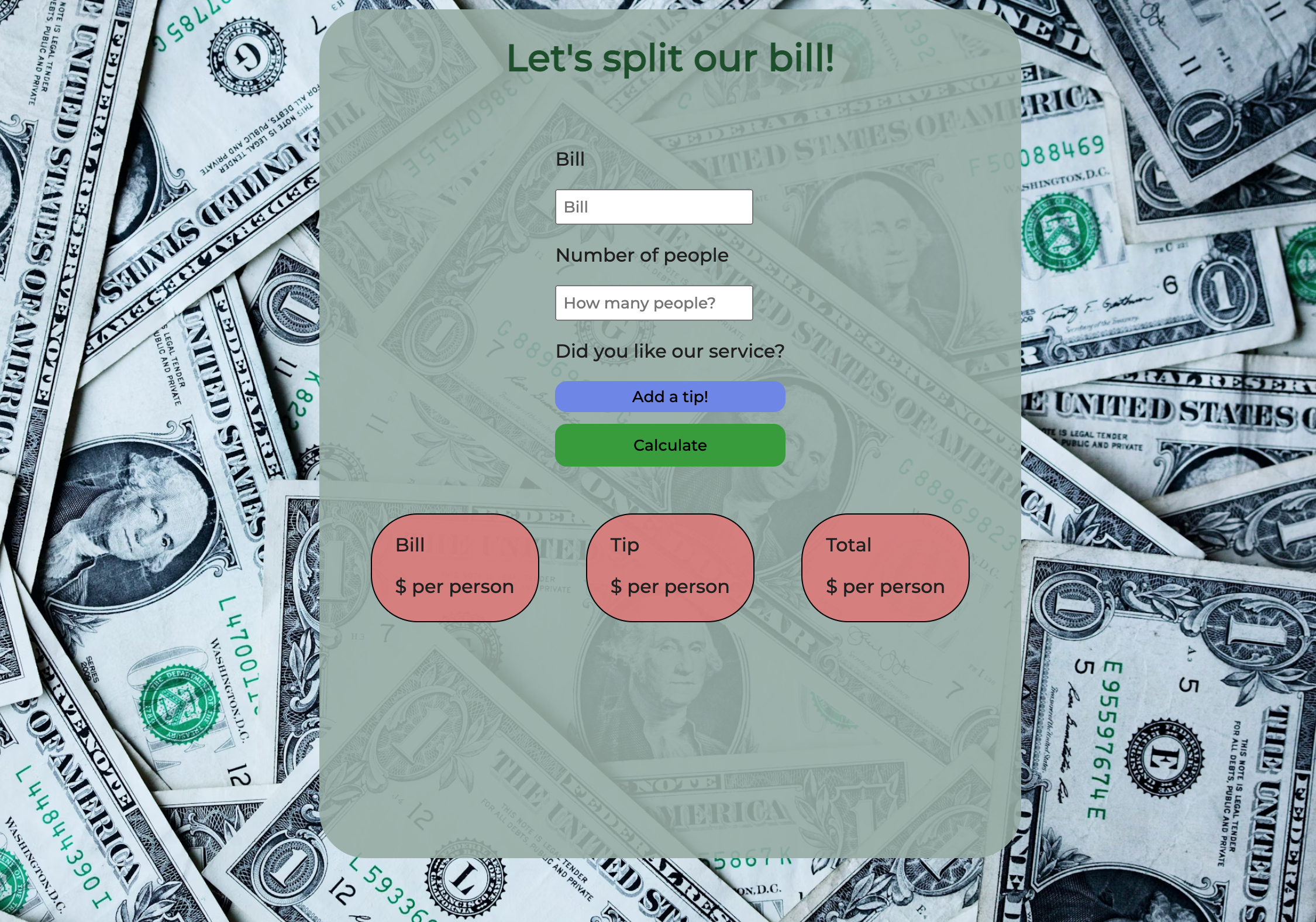 Split your bill